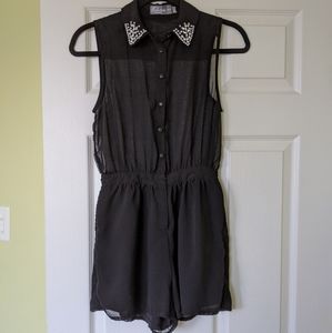 Costa Blanca - Black Romper - XS